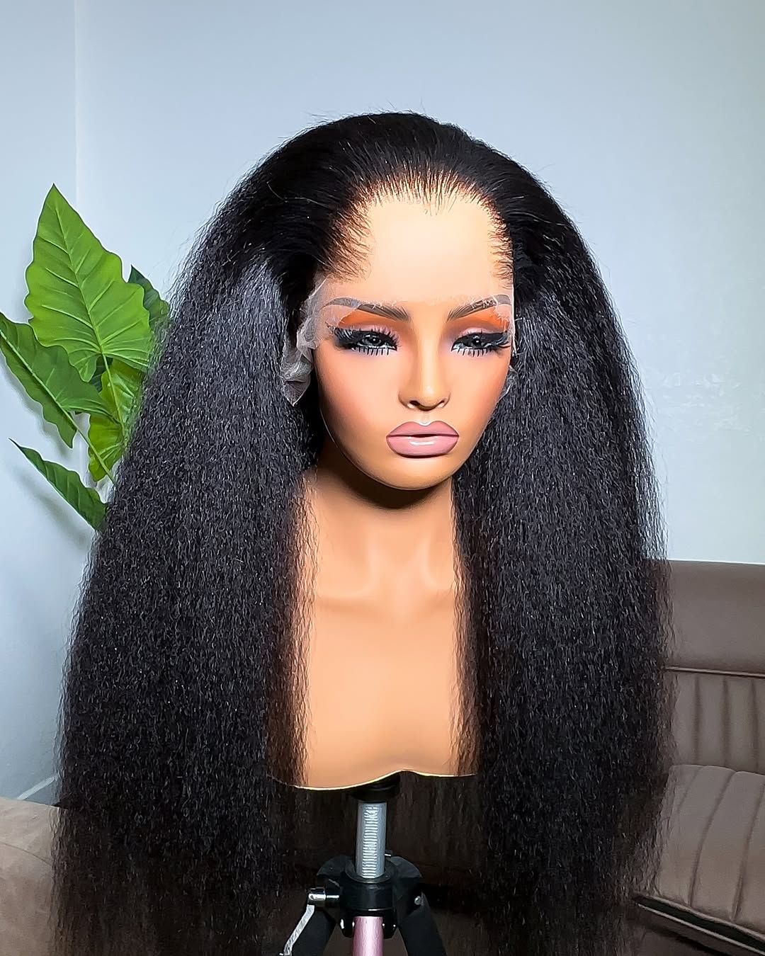 KINKY STRAIGHT 4X4 CLOSURE WIG - Image 3