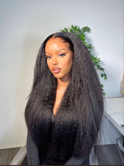 KINKY STRAIGHT 4X4 CLOSURE WIG