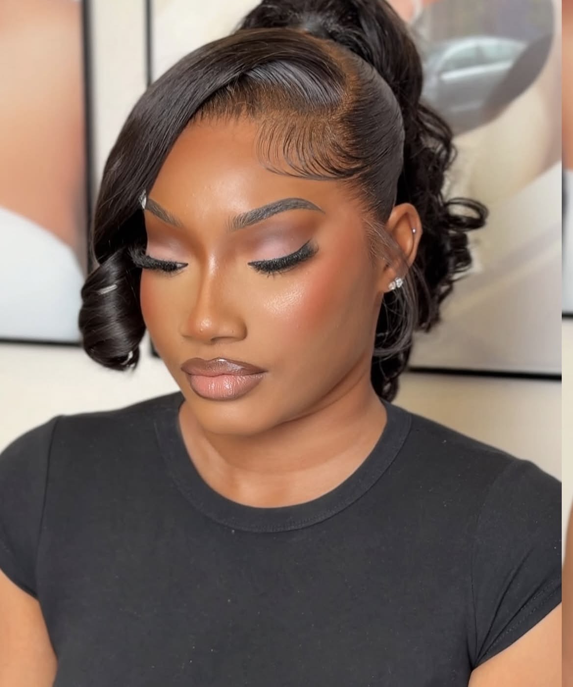 DD FLIP/BOUNCY PONYTAIL + 13X4 FRONTAL OR HD FRONTAL (BARBIE) - Image 2