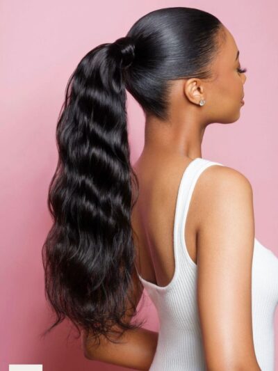 DD WAVY PONYTAIL + 13X4 FRONTAL OR HD FRONTAL (KELLY)
