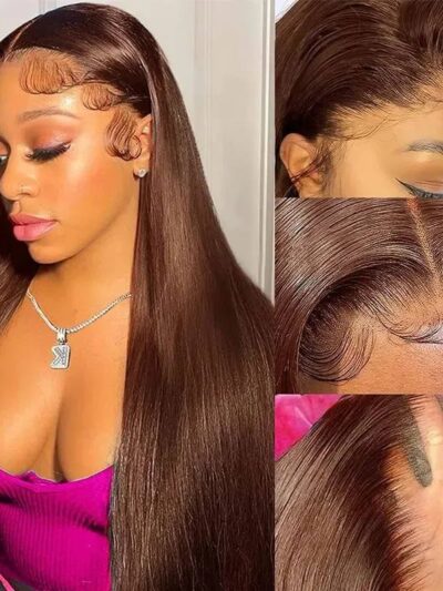 SD CHOCO SILKY STRAIGHT FULL FRONTAL WIG